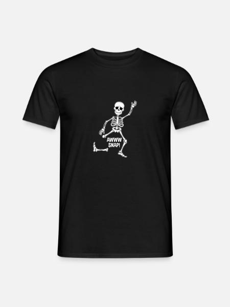 Gebrochener Fuß Knochen Bein Knöchel Geschenk - Männer T-Shirt - Schwarz