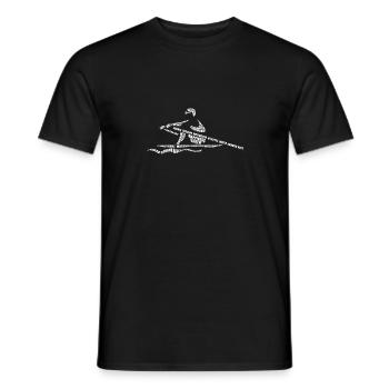 Rowing Word Art Kayaking Rower Team Canoe Kayak - Men's T-Shirt - black - Front - AI Model Male 178 light (178cm)
