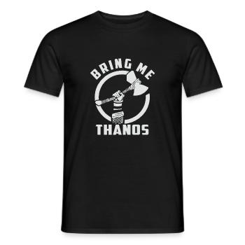 bring me Thanos stormbreaker black and white shirt - T-shirt homme - noir - Devant - AI Model Male 178 light (178cm)