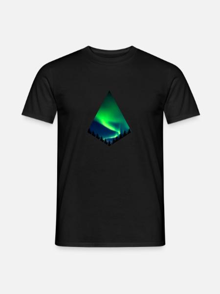 Aurora Borealis - Polarlichter - T-shirt homme - noir