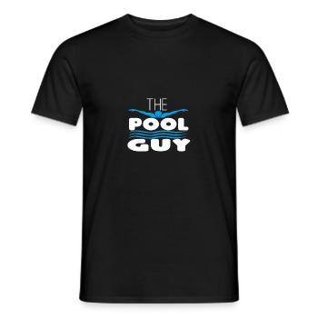 The Pool Guy - Men's T-Shirt - black - Front - AI Model Male 178 light (178cm)