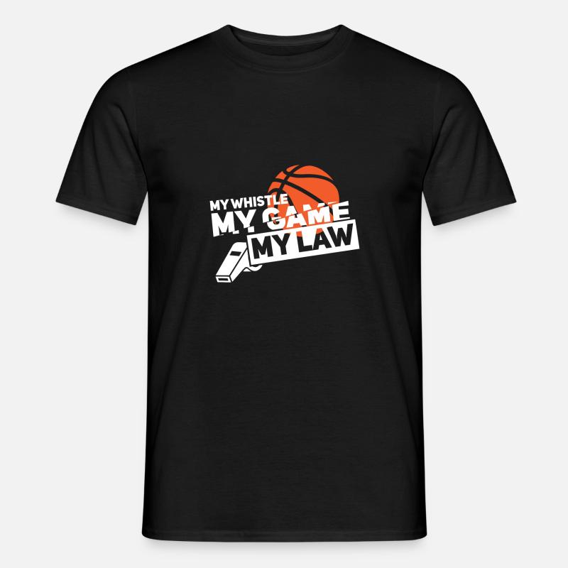 Cadeau d'arbitre de basket-ball | ref - T-shirt homme - noir