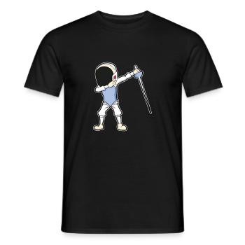 Drôle escrime dire escrime escrime art cadeau - T-shirt homme - noir - Devant - AI Model Male 178 light (178cm)