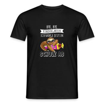 Bye Kindergarten Ich Hänge Jetzt in Der Schule Ab - Männer T-Shirt - Schwarz - Vorne - AI Model Male 178 light (178cm)