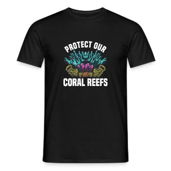 Jour De La Terre Drôle Récif De Corail Cadeau Hommes Femmes Enfants - T-shirt homme - noir - Devant - AI Model Male 178 light (178cm)