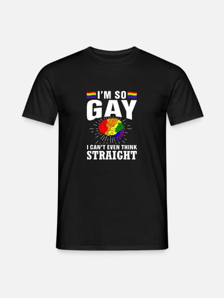 Gay Pride Rainbow Queer - Men's T-Shirt - black