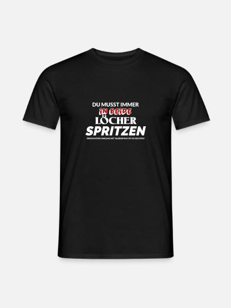 nasenspray Spruch - Männer T-Shirt - Schwarz