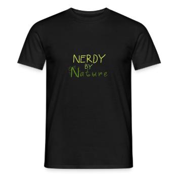 Nerdy By Nature Nature Wilderness Outdoor Nerd Environment - Men's T-Shirt - black - Front - AI Model Male 178 light (178cm)