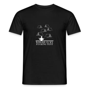 Funny festival gift - Men's T-Shirt - black - Front - AI Model Male 178 light (178cm)