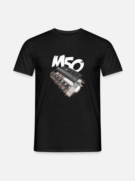 M50 Engine Motor Tuning E36 E30 Hobby Legende - Männer T-Shirt - Schwarz