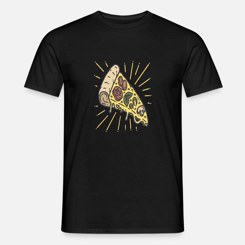 Pizza Pizza - Männer T-Shirt - Schwarz