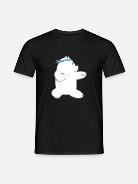 We Bare Bears Ice Bear - Männer T-Shirt - Schwarz