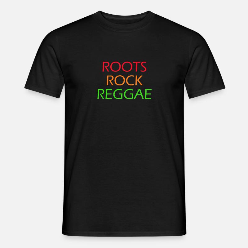 roots rock reggae - Männer T-Shirt - Schwarz