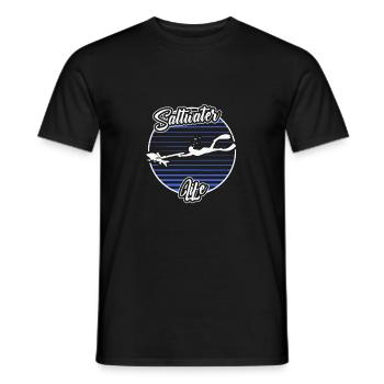 Spearfishing Saltwater Life Freediving Fishing - Männer T-Shirt - Schwarz - Vorne - AI Model Male 178 light (178cm)