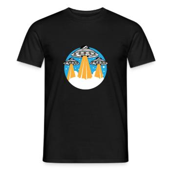 OVNI - T-shirt homme - noir - Devant - AI Model Male 178 light (178cm)