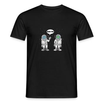L'astronaute vous bénisse l'espace Spaceman - T-shirt homme - noir - Devant - AI Model Male 178 light (178cm)
