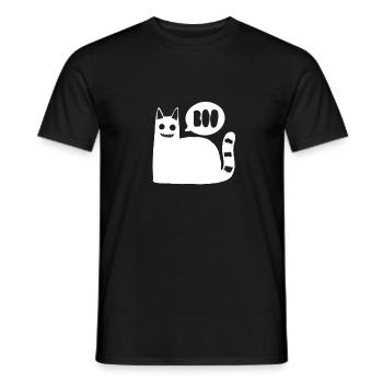 Le chat boo - T-shirt homme - noir - Devant - AI Model Male 178 light (178cm)