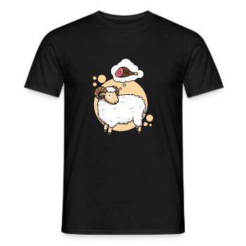 Fleisch fressendes Schaf - Männer T-Shirt - Schwarz - Vorne - AI Model Male 178 light (178cm)