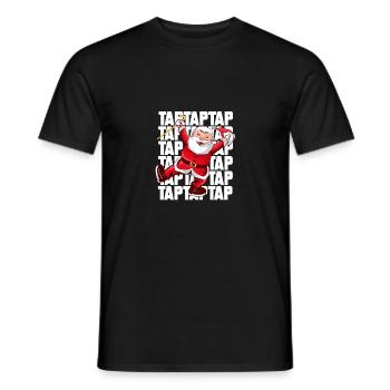 Stepptanzen Weihnachtsmann Weihnachten Stepptänzer - Männer T-Shirt - Schwarz - Vorne - AI Model Male 178 light (178cm)