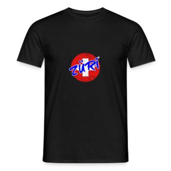 Suisse Suisse Zurich fier ville cadeau - T-shirt homme - noir - Devant - AI Model Male 178 light (178cm)