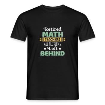 Professeur de mathématiques retraité cadeau Funny Professor Math Day - T-shirt homme - noir - Devant - AI Model Male 178 light (178cm)