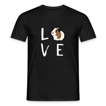 Guinea Pig Gift Love Guinea Pig Lovers Birthday - Men's T-Shirt - black - Front - AI Model Male 178 light (178cm)