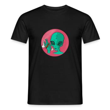 Fumer piqûre étrangère - T-shirt homme - noir - Devant - AI Model Male 178 light (178cm)