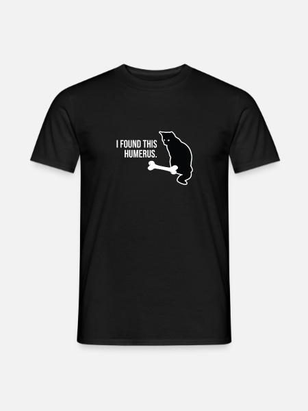 I Found This Humerus Gift Funny Cat Lover Gifts - Men's T-Shirt - black