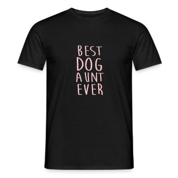 Best Dog Aunt Ever Cool Gift Auntie Gifts - Männer T-Shirt - Schwarz - Vorne - AI Model Male 178 light (178cm)