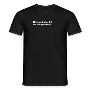 Farbenfroh lustig - Männer T-Shirt - Schwarz - Vorne - AI Model Male 178 light (178cm)