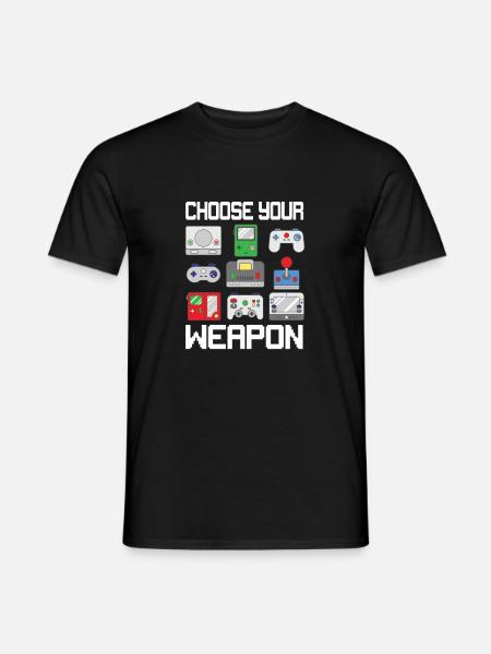 Choose your weapon - Männer T-Shirt - Schwarz