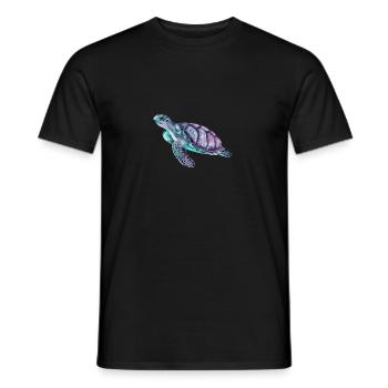 Les tortues ne flirtent pas, elles se baladent. - T-shirt homme - noir - Devant - AI Model Male 178 light (178cm)