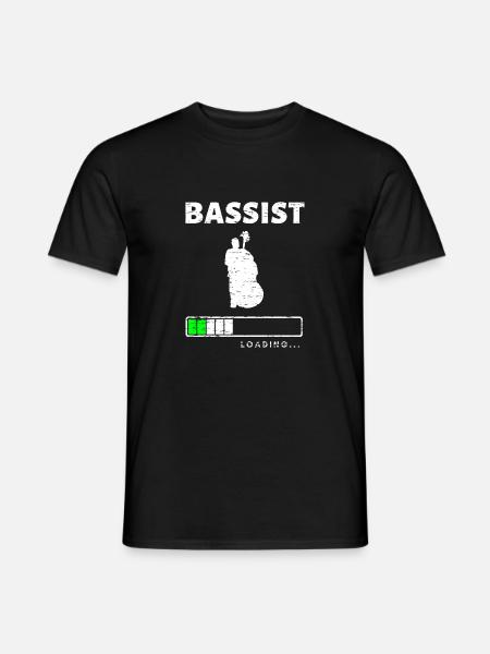 Bass T-Shirt Geschenkidee für Musiker Bassisten - Männer T-Shirt - Schwarz