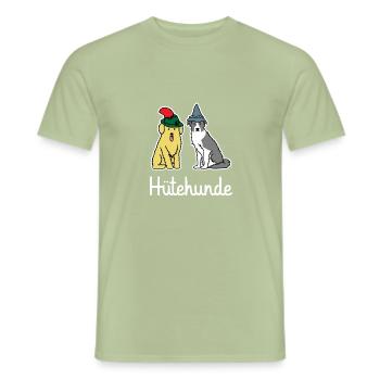 Hütehunde süße Hund - Männer T-Shirt - Sage - Vorne - AI Model Male 178 light (178cm)