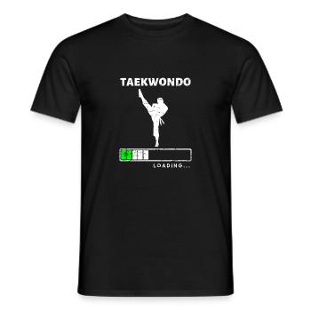 Martial arts taekwondo gift idea martial arts - Men's T-Shirt - black - Front - AI Model Male 178 light (178cm)