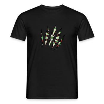 Dartscheibe - Männer T-Shirt - Schwarz - Vorne - AI Model Male 178 light (178cm)
