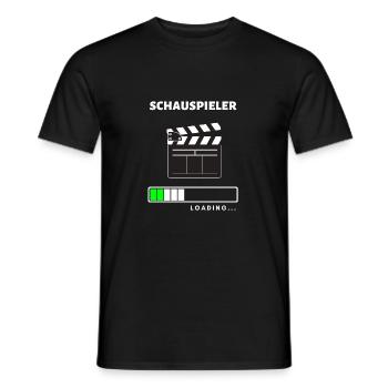 T-Shirt Theater Schauspielen Schauspieler Geschenk - Männer T-Shirt - Schwarz - Vorne - AI Model Male 178 light (178cm)