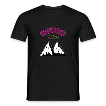 Berge Berg Ziege - Männer T-Shirt - Schwarz - Vorne - AI Model Male 178 light (178cm)