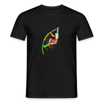 Saut à la perche athlétisme - T-shirt homme - noir - Devant - AI Model Male 178 light (178cm)
