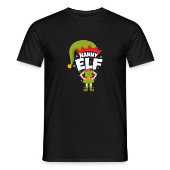 Nanny Elf - T-shirt homme - noir - Devant - AI Model Male 178 light (178cm)