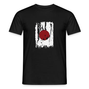 cool japanese flag - Men's T-Shirt - black - Front - AI Model Male 178 light (178cm)