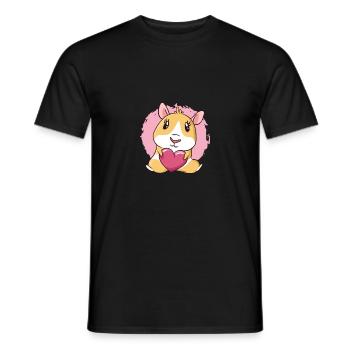 Cochon d'Inde - T-shirt homme - noir - Devant - AI Model Male 178 light (178cm)