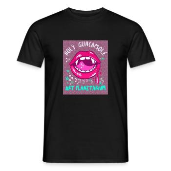 Holy avocado lover funny saying - Men's T-Shirt - black - Front - AI Model Male 178 light (178cm)
