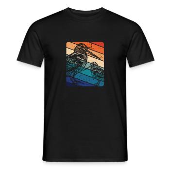 American Woodcock Bird Bird Watching Unique Birdin - T-shirt homme - noir - Devant - AI Model Male 178 light (178cm)