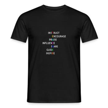 Gifts for English teachers - Men's T-Shirt - black - Front - AI Model Male 178 light (178cm)