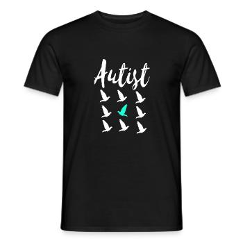 Autist - Männer T-Shirt - Schwarz - Vorne - AI Model Male 178 light (178cm)