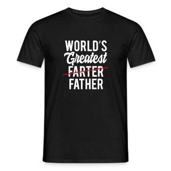 Worlds Greatest Farter Father - Men's T-Shirt - black - Front - AI Model Male 178 light (178cm)
