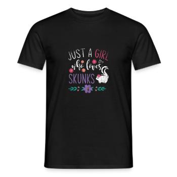 Pet Skunk - T-shirt homme - noir - Devant - AI Model Male 178 light (178cm)