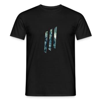Geometric shapes tropical - Men's T-Shirt - black - Front - AI Model Male 178 light (178cm)