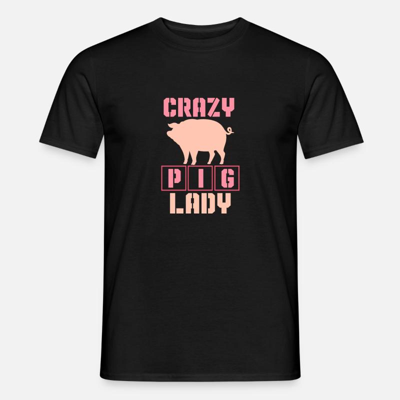 Schwein - Männer T-Shirt - Schwarz